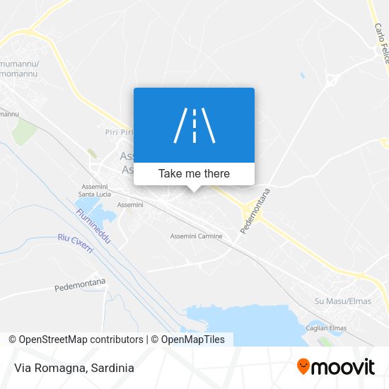 Via Romagna map