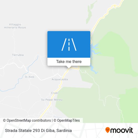 Strada Statale 293 Di Giba map