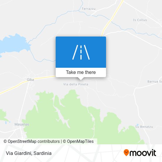 Via Giardini map