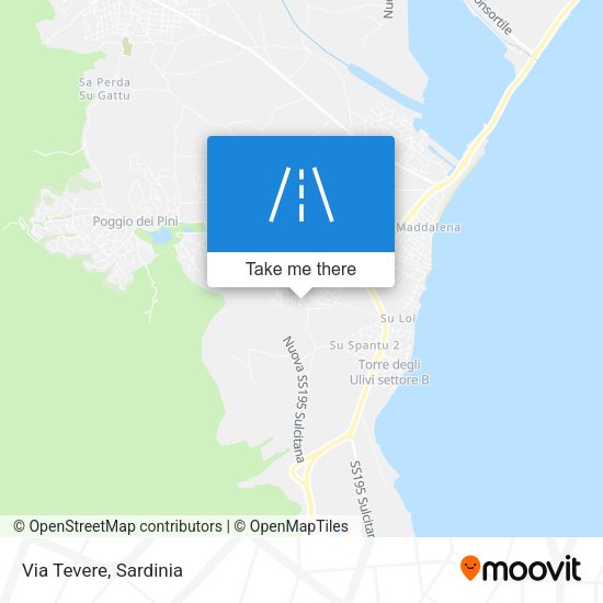 Via Tevere map