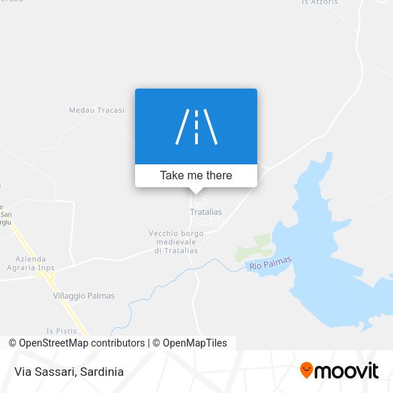 Via Sassari map