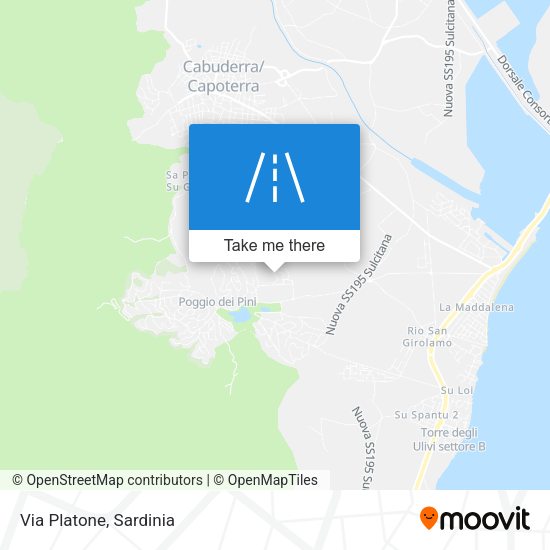 Via Platone map