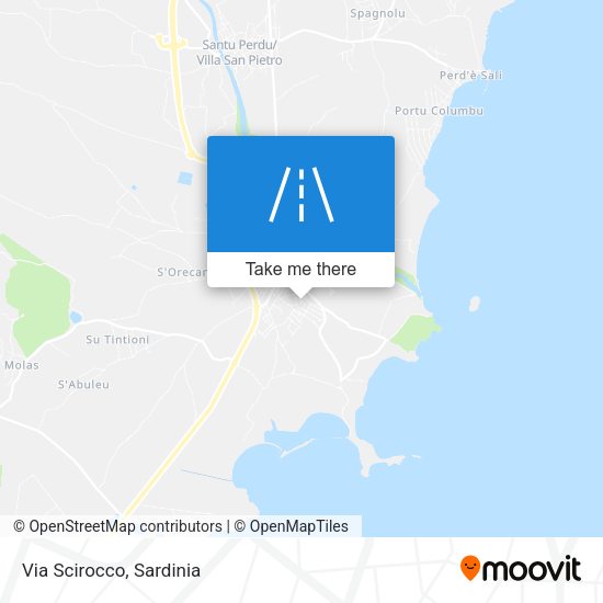 Via Scirocco map