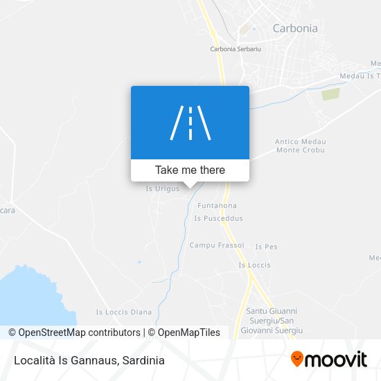 Località Is Gannaus map