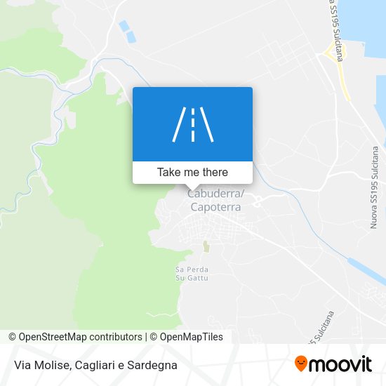 Via Molise map