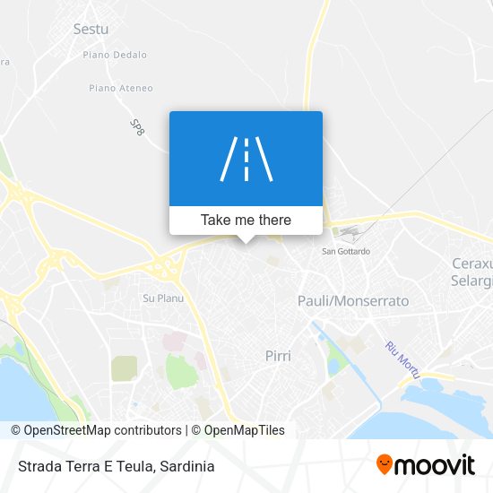 Strada Terra E Teula map