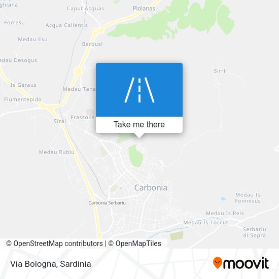 Via Bologna map