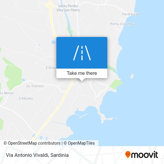 Via Antonio Vivaldi map