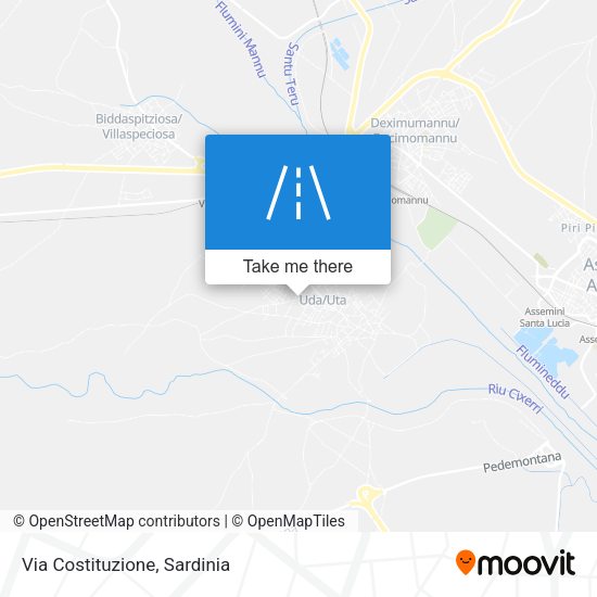 Via Costituzione map