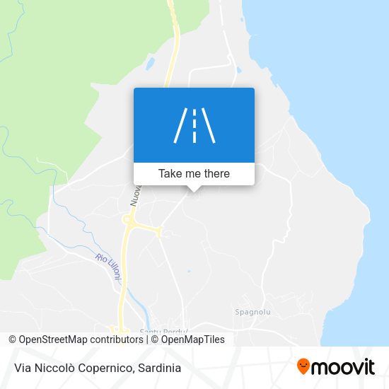 Via Niccolò Copernico map
