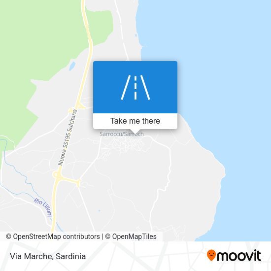 Via Marche map