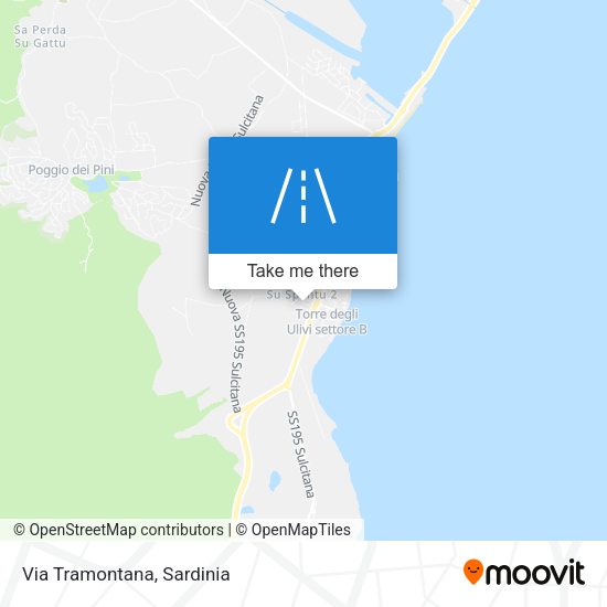 Via Tramontana map