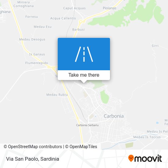 Via San Paolo map