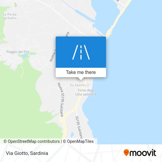 Via Giotto map