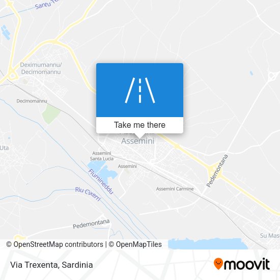 Via Trexenta map