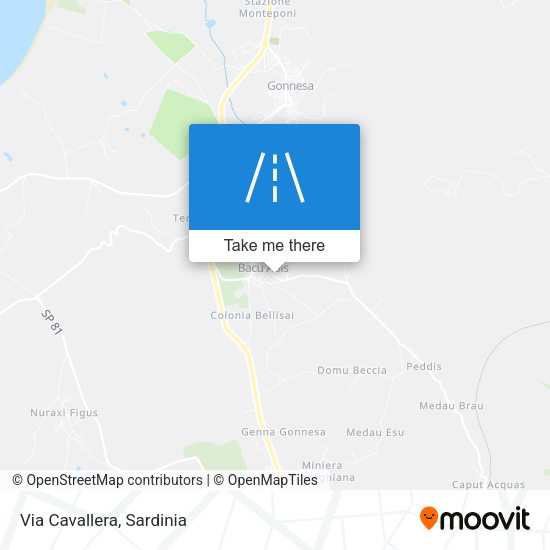 Via Cavallera map