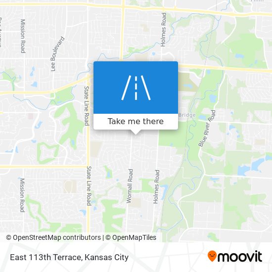 Mapa de East 113th Terrace