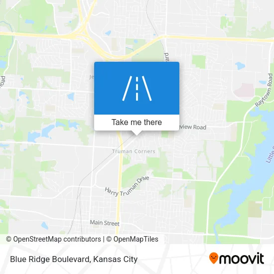 Blue Ridge Boulevard map