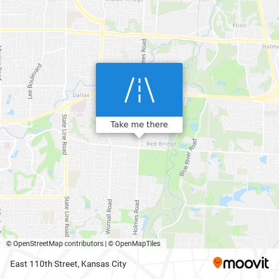 East 110th Street map