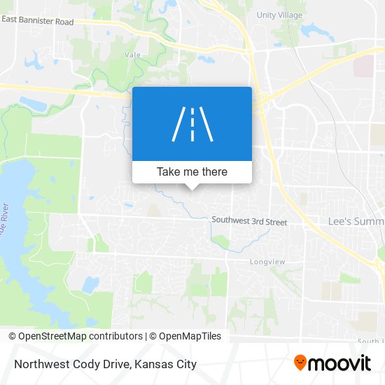 Northwest Cody Drive map