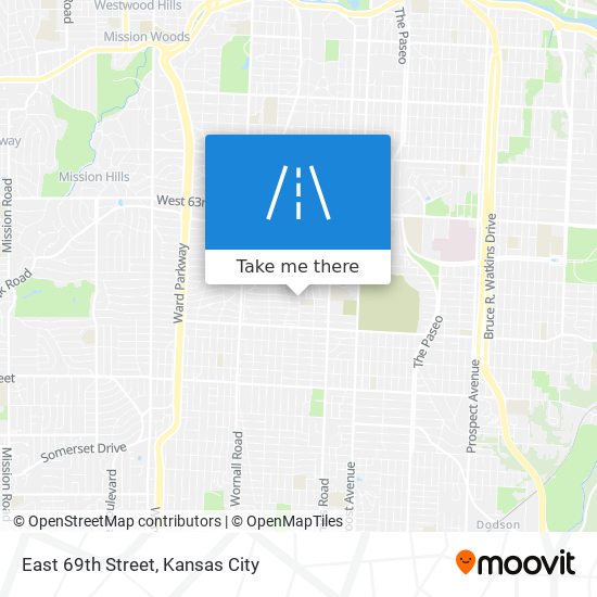 East 69th Street map