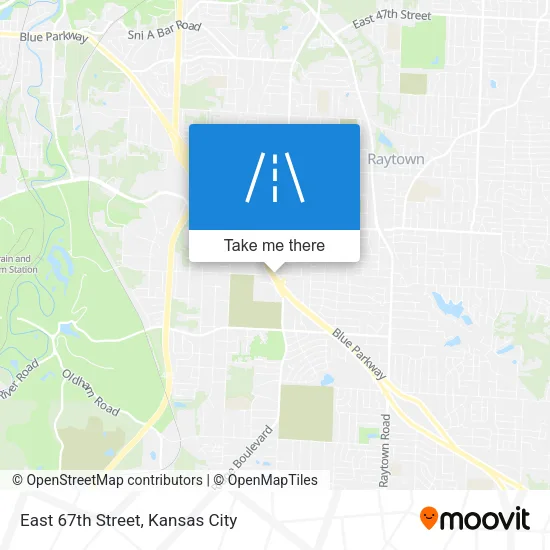 East 67th Street map