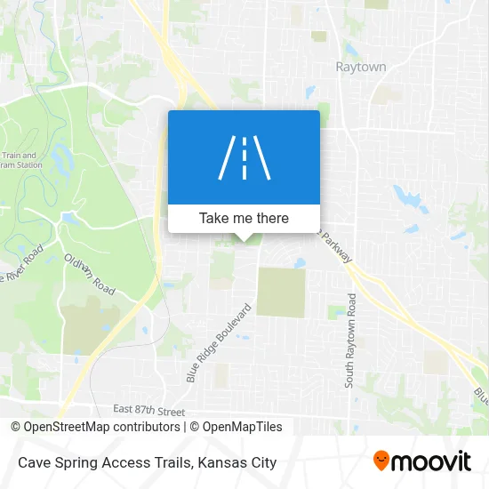 Cave Spring Access Trails map