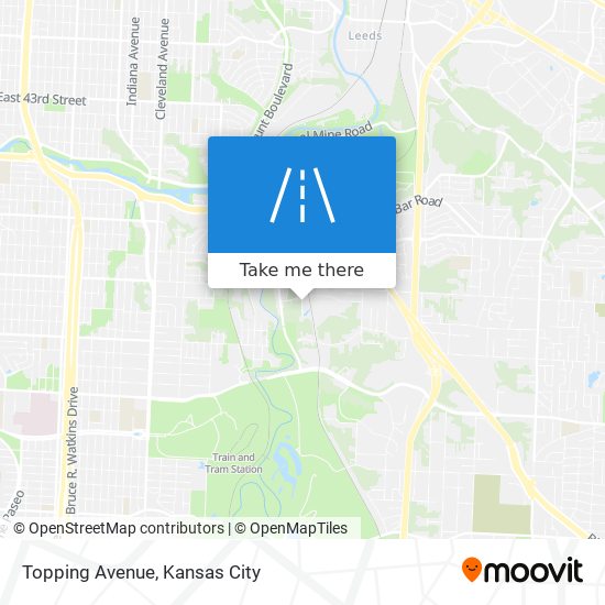 Topping Avenue map