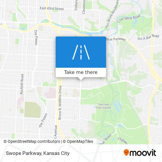 Mapa de Swope Parkway