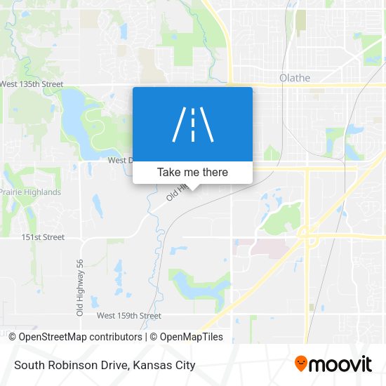South Robinson Drive map