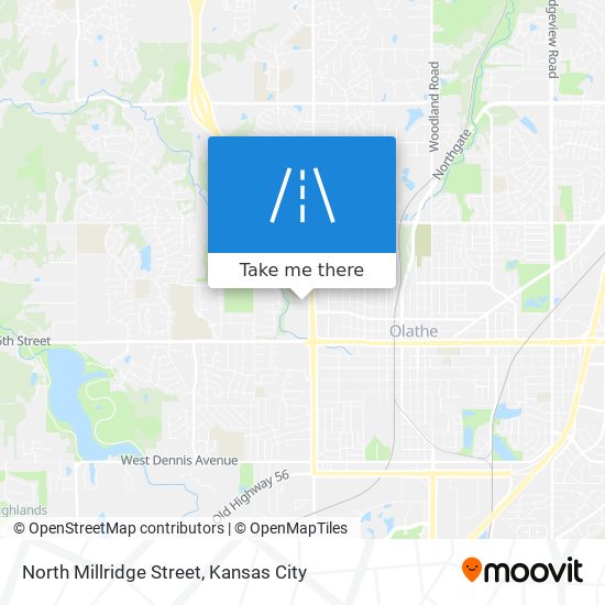 North Millridge Street map