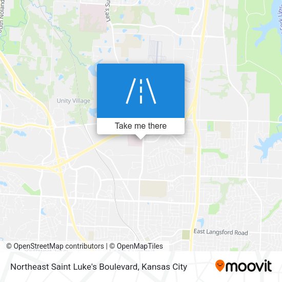 Northeast Saint Luke's Boulevard map