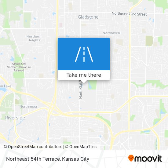 Northeast 54th Terrace map