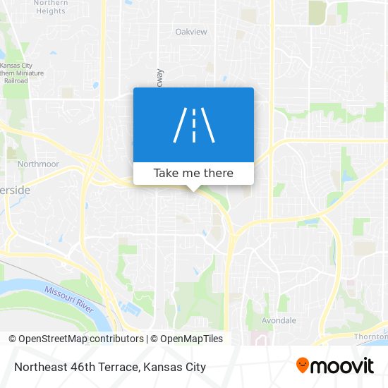 Northeast 46th Terrace map