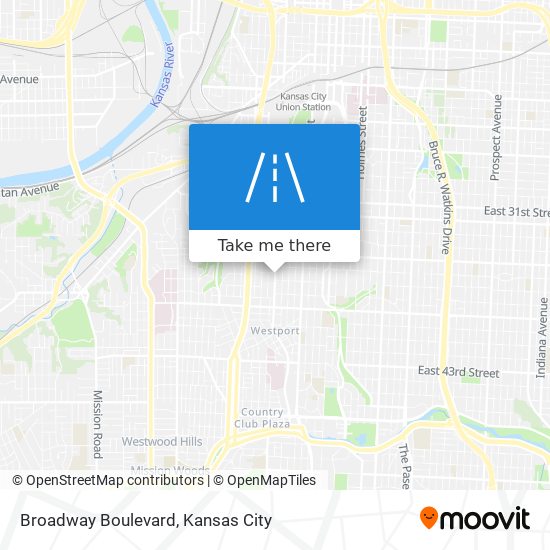 Broadway Boulevard map