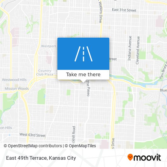 Mapa de East 49th Terrace