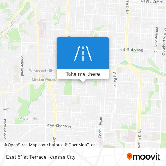 Mapa de East 51st Terrace