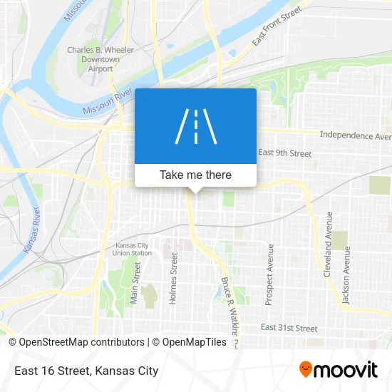 Mapa de East 16 Street