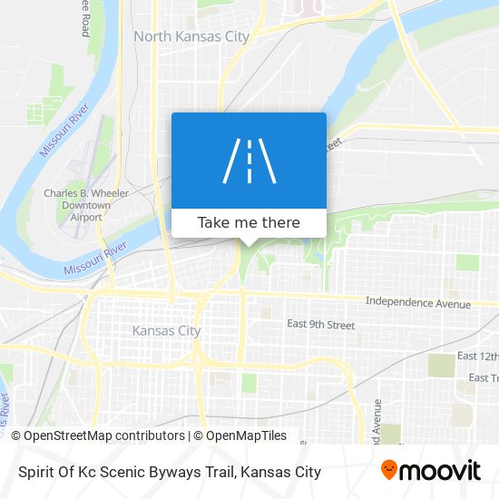 Spirit Of Kc Scenic Byways Trail map