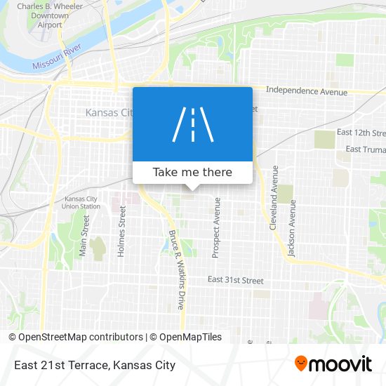 Mapa de East 21st Terrace