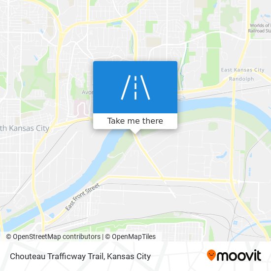 Chouteau Trafficway Trail map