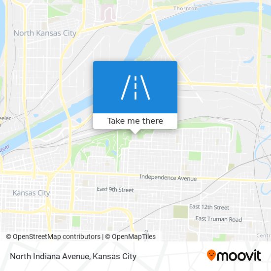 North Indiana Avenue map