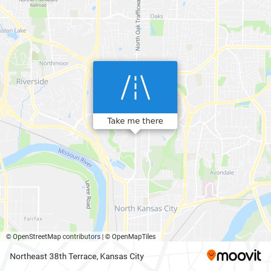 Northeast 38th Terrace map