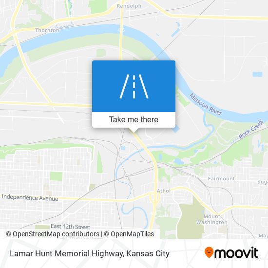 Lamar Hunt Memorial Highway map