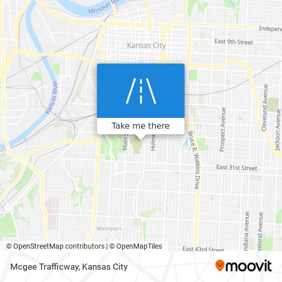 Mapa de Mcgee Trafficway