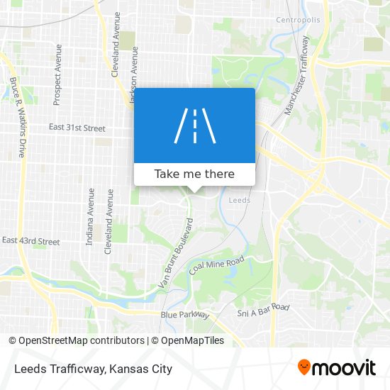 Leeds Trafficway map