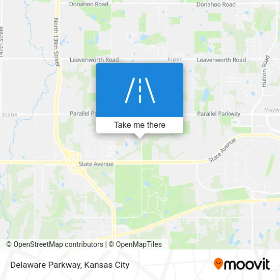 Delaware Parkway map