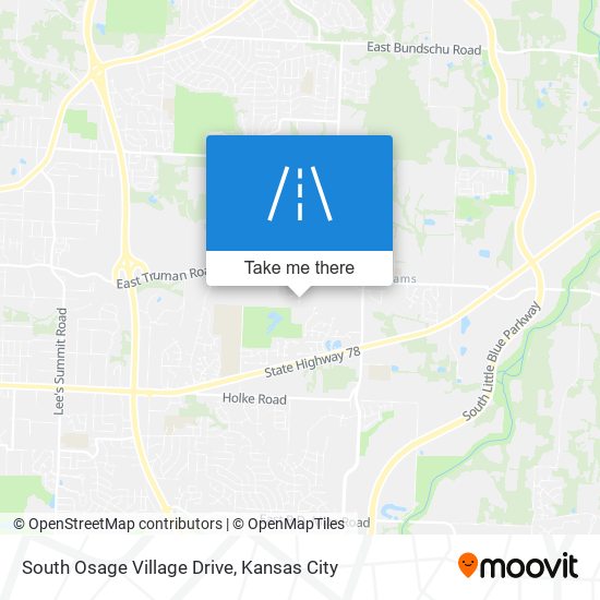 Mapa de South Osage Village Drive