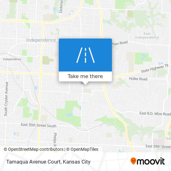 Tamaqua Avenue Court map