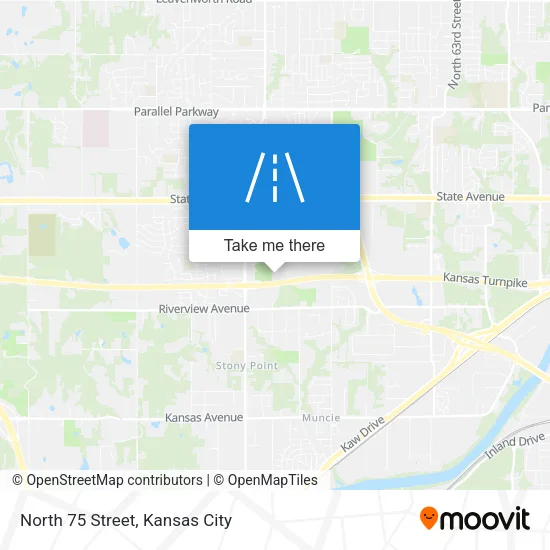 Mapa de North 75 Street
